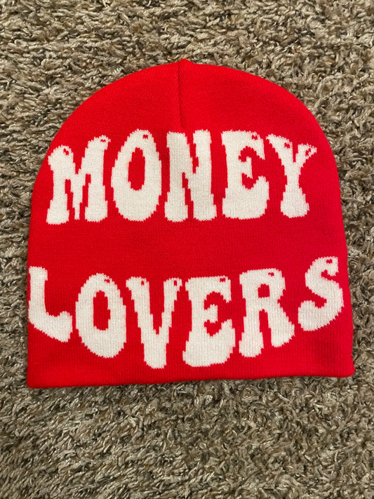 MONEY LOVERS BEANIE RED/WHITE