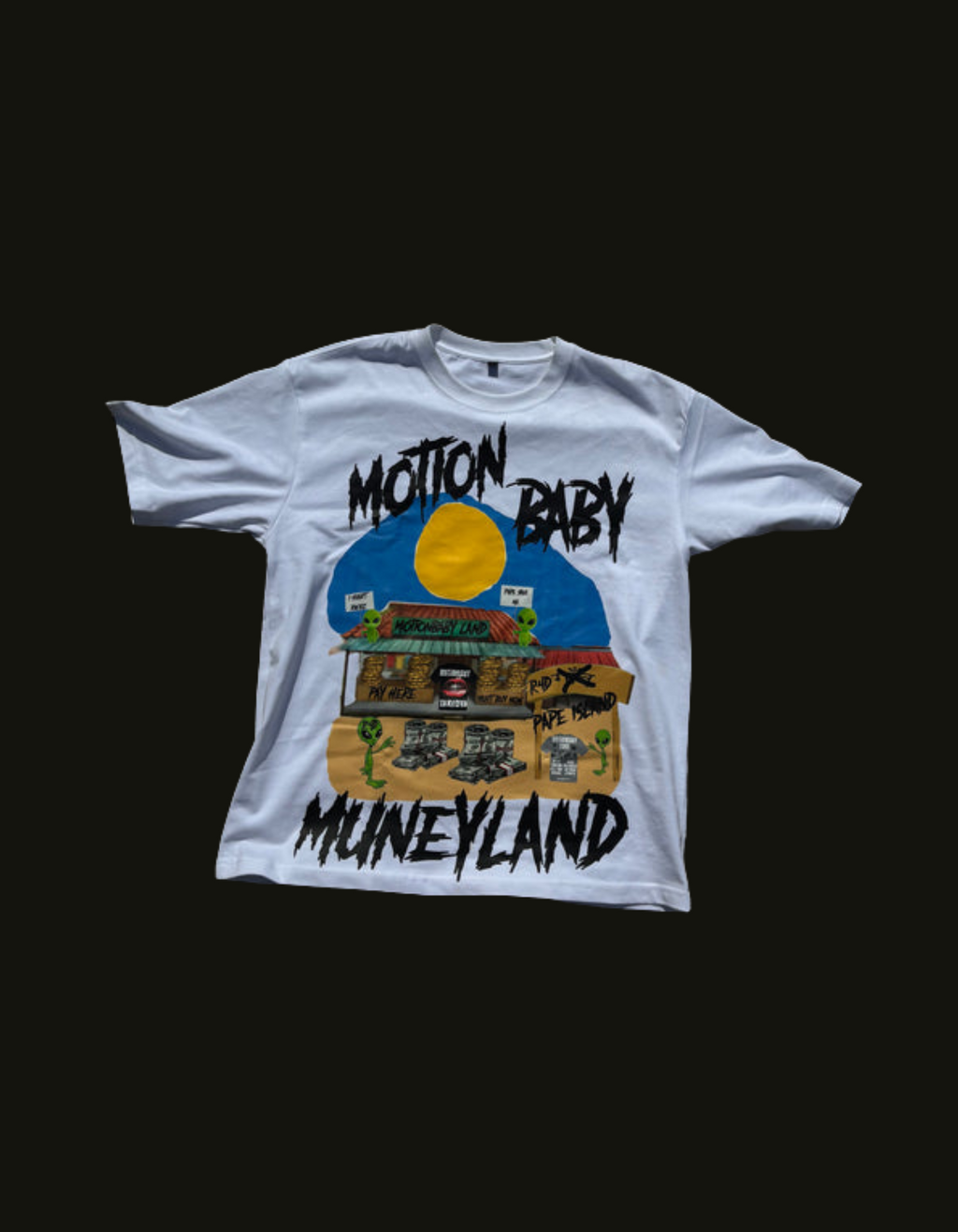 MUNEY LAND WHITE SHIRTS